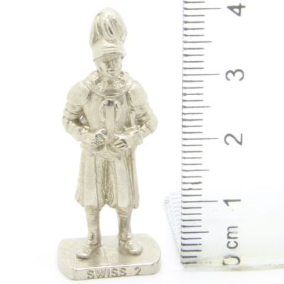 Ferrero Kinder Ü-Ei Soldatini Metallfiguren Die Schweizer Garde - K96 n75 Chrome