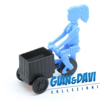 Ferrero Kinder Ü-Ei Altes Spielzeug Mann auf Lastdreirad mit Schwungradmotor 2.1