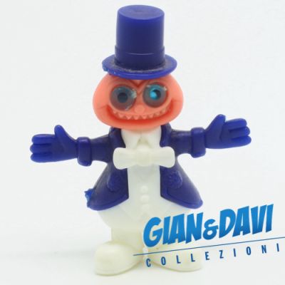 Ferrero Kinder Ü-Ei - Steckfiguren Frackmänchen 1984 Blau Rosa Gesicht A