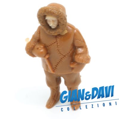 Ferrero Kinder Ü-Ei - Steckfiguren Menschen aus anderen Kulturen 1976 - Inuit Brown