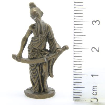 Ferrero Kinder Ü-Ei Soldatini Metallfiguren Figuren aus Chinesischen Sagen - 2 35mm Messing Dark