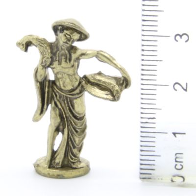 Ferrero Kinder Ü-Ei Soldatini Metallfiguren Figuren aus Chinesischen Sagen - 3 35mm Messing