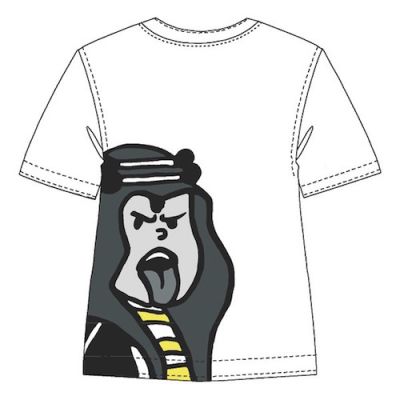 Tintin Abbigliamento 0082600100S TEE-SHIRT Abdullah Portrait S/ White