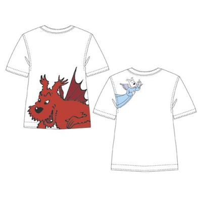 Tintin Abbigliamento 0083500108A TEE-SHIRT Snowy Angel/Devil M/ White