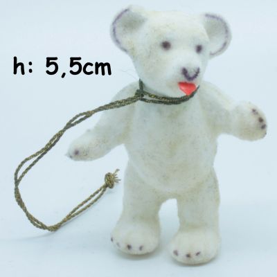 Animale Floccato anni 50/60 - Orso Bianco