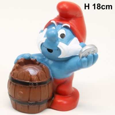 The Smurfs Hazero Papa Smurf 1983 H 18cm 02 Opaque
