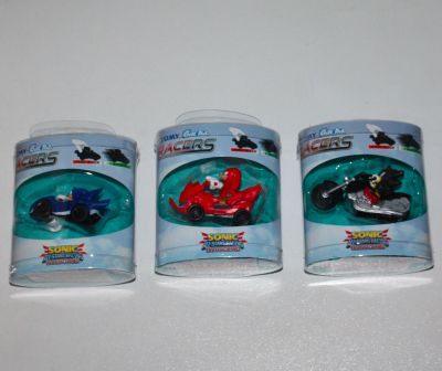 TOMY - SONIC PULL-BACK SERIE COMPLETA 3 PERSONAGGI