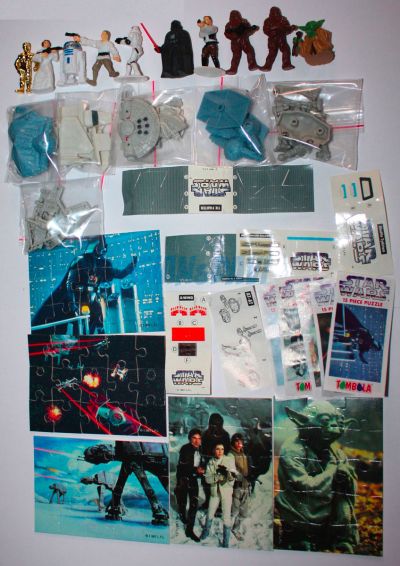 TOMBOLA STAR WARS SERIE COMPLETA 20 PERSONAGGI E ACCESSORI