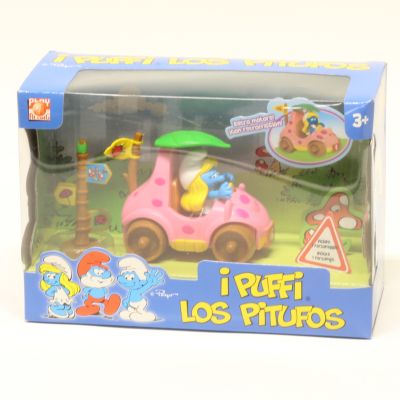 The Smurfs Jakks Pacific Giochi Preziosi Play Along 2009 GPZ11678 Retro Motore Auto Puffetta