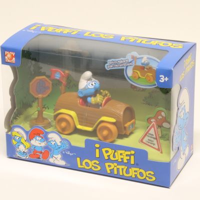 The Smurfs Jakks Pacific Giochi Preziosi Play Along 2009 GPZ11678 Retro Motore Auto Puffo