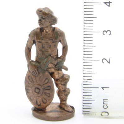 Ferrero Kinder Ü-Ei Soldatini Metallfiguren Krieger - 9C 40mm Kupfer