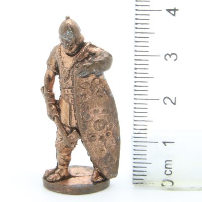 Ferrero Kinder Ü-Ei Soldatini Metallfiguren Krieger - 9D 40mm Kupfer