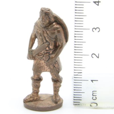 Ferrero Kinder Ü-Ei Soldatini Metallfiguren Krieger - 9E 40mm Kupfer