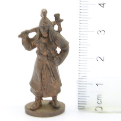Ferrero Kinder Ü-Ei Soldatini Metallfiguren Krieger - 9F 40mm Kupfer Dark