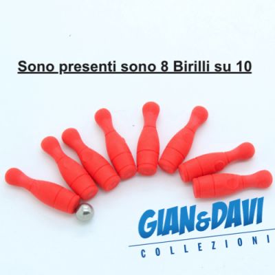 B-MB-B Il Gioco del Bowling Rosso 8 Birilli