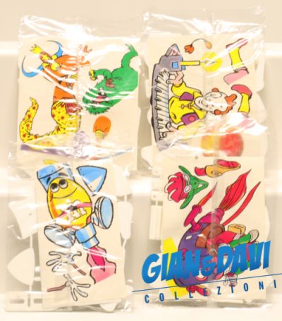 M&M MARS 1996 Spacix Moving serie completa 4 personaggi sigillati