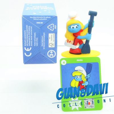 I Puffi McDonald's 2022 Schleich  04 Aktiv Schlumpfine mit SUP + Carta e Box