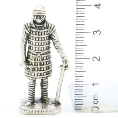 Kinder Ü-Ei Soldatini Metallfiguren Mongolen um 1600 Mongolo 3 Chrome Dark RP
