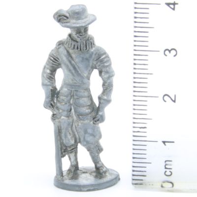 Ferrero Kinder Ü-Ei Soldatini Metallfiguren Musketiere - 3 40mm Eisen