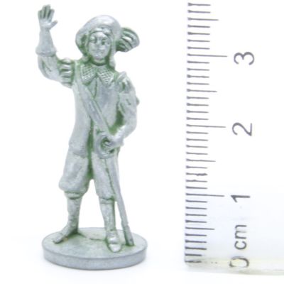 Ferrero Kinder Ü-Ei Soldatini Metallfiguren Musketiere - E25 35mm Eisen Green