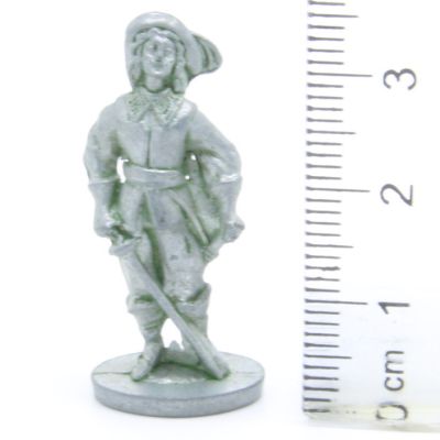 Ferrero Kinder Ü-Ei Soldatini Metallfiguren Musketiere - E29 35mm Eisen Green
