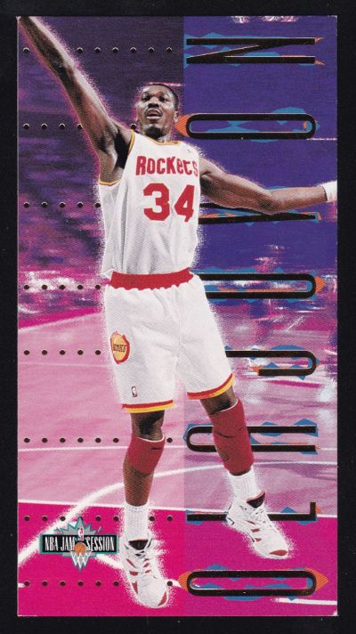 NBA 1995 Fleer Jam Session F5 Hakeem Olajuwon Fuel Injectors
