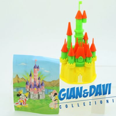 Nestlè Maxi Sorpresa Disney - Castello Base Gialla con Cartina e Adesivi