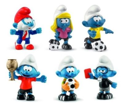 Schleich Puffi 2018 Calciatori 2.0804 a 2.0809 Serie Completa
