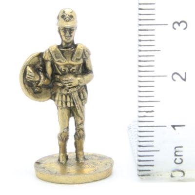 Ferrero Kinder Ü-Ei Soldatini Metallfiguren Ritter - C13 35mm Messing