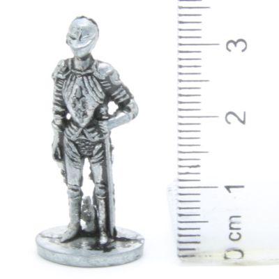 Ferrero Kinder Ü-Ei Soldatini Metallfiguren Ritter - C14 35mm Eisen Light