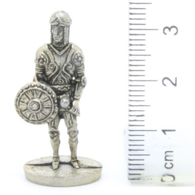 Ferrero Kinder Ü-Ei Soldatini Metallfiguren Ritter - C17 35mm Messing Eisen