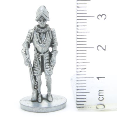 Ferrero Kinder Ü-Ei Soldatini Metallfiguren Ritter - C18 35mm Eisen Light