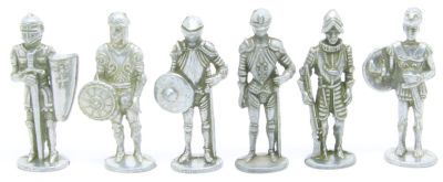 Ferrero Kinder Ü-Ei Soldatini Metallfiguren Ritter - SAT 40mm Eisen Green