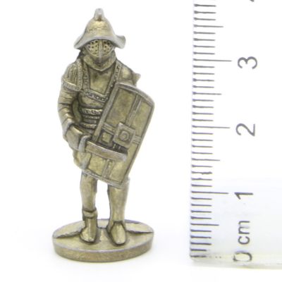 Ferrero Kinder Ü-Ei Soldatini Metallfiguren Romer - B12 35mm Messing