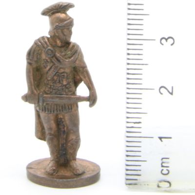 Ferrero Kinder Ü-Ei Soldatini Metallfiguren Romer - B7 35mm Kupfer Dark