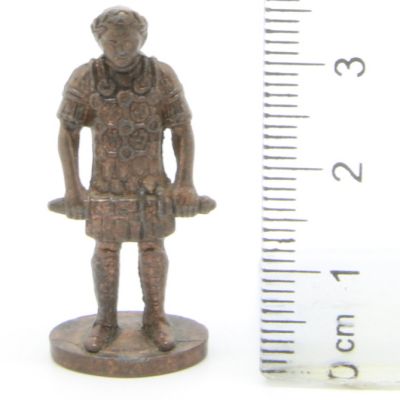 Ferrero Kinder Ü-Ei Soldatini Metallfiguren Romer - B8 35mm Kupfer Dark