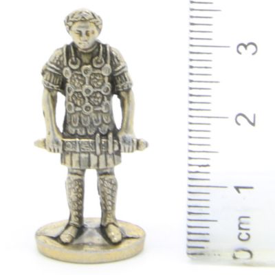 Ferrero Kinder Ü-Ei Soldatini Metallfiguren Romer - B8 35mm Messing Eisen