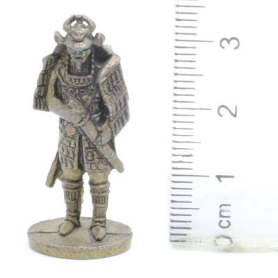 Ferrero Kinder Ü-Ei Soldatini Metallfiguren Samurai 1150 1600 - G38 35mm Messing