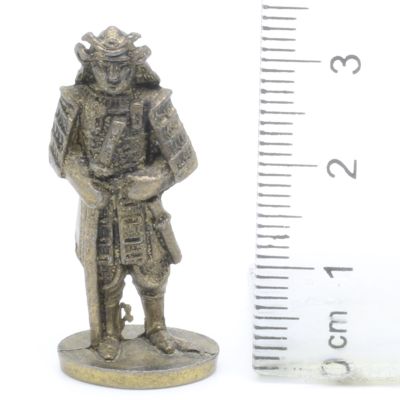 Ferrero Kinder Ü-Ei Soldatini Metallfiguren Samurai 1150 1600 - G39 35mm Messing