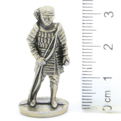 Ferrero Kinder Ü-Ei Soldatini Metallfiguren Samurai 1150 1600 - G42 35mm Messing Eisen