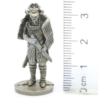 Ferrero Kinder Ü-Ei Soldatini Metallfiguren Samurai 1150 1600 - H43 35mm Messing Eisen