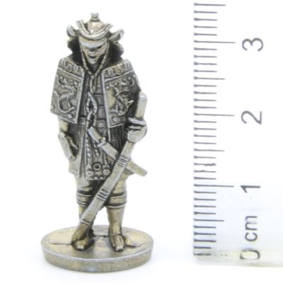 Ferrero Kinder Ü-Ei Soldatini Metallfiguren Samurai 1150 1600 - H44 35mm Messing Eisen