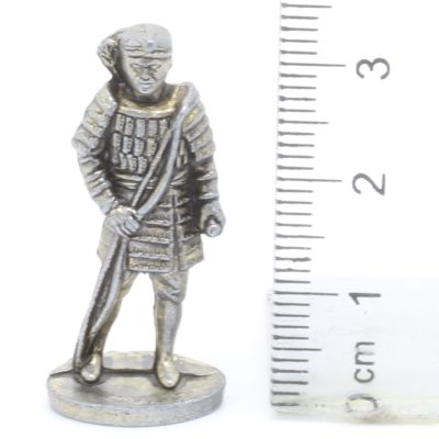 Ferrero Kinder Ü-Ei Soldatini Metallfiguren Samurai 1150 1600 - H46 35mm Messing Eisen