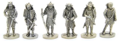 Ferrero Kinder Ü-Ei Soldatini Metallfiguren Samurai 1150 1600 - SAT 35mm Messing Eisen
