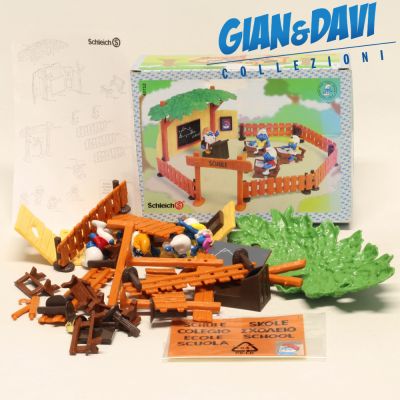 Smurfs Puffi Schtroumpf Schleich 4.0712 School Playset in Box2 B