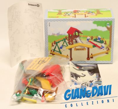 Smurfs Puffi Schtroumpf Schleich 4.0713 Playground Playset in Box2 A