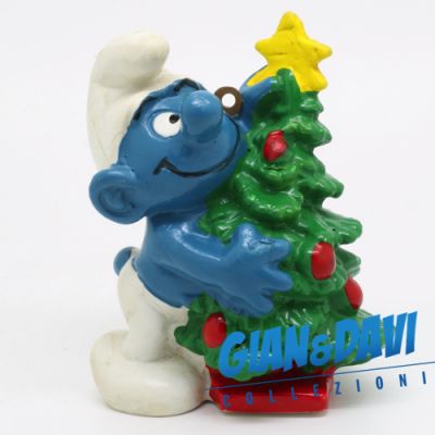 The Smurfs Schleich 5.1901 Christmas Tree HK81DK 2A (A)