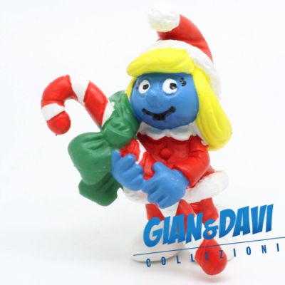The Smurfs Schleich 5.1912 Smurfette with Candy Cane PO82OQ