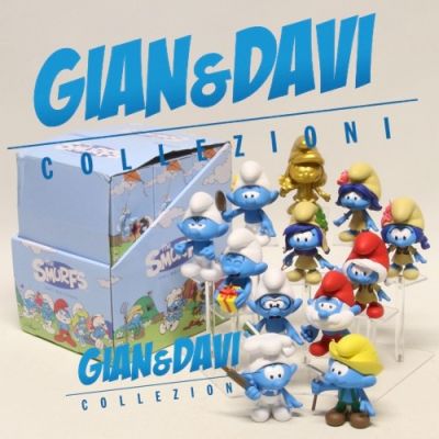 Smurf Smurfs Collectormates PopLife Global Sat 1 with Gold Smurfette