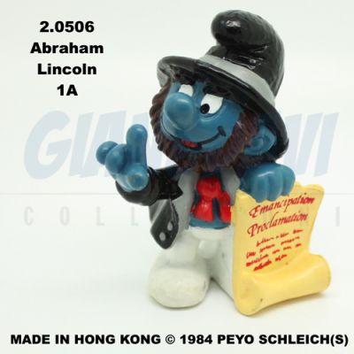 2.0506 20506 Historical Abraham Lincoln Smurf Puffo Puffi Storici 1A